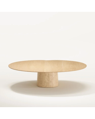 Mesas Anchor en madera y piedra | WEWOOD