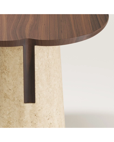 Mesas Anchor en madera y piedra | WEWOOD