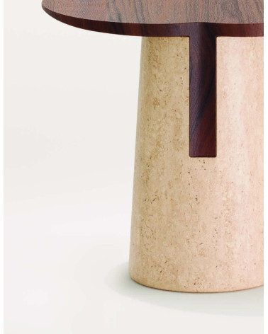 Mesas Anchor en madera y piedra | WEWOOD