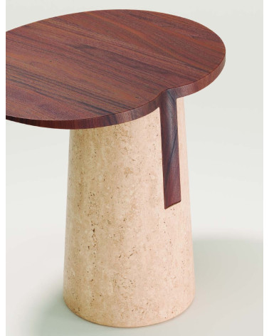 Tavolini Anchor in legno e pietra | WEWOOD