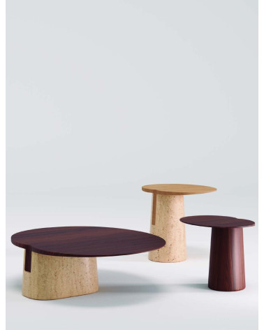 Mesas Anchor en madera y piedra | WEWOOD