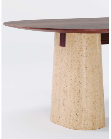 Tables Anchor en bois et pierre | WEWOOD