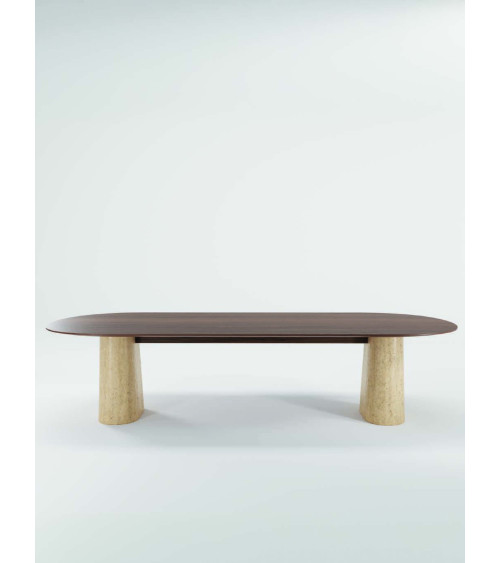 Tables Anchor en bois et pierre | WEWOOD