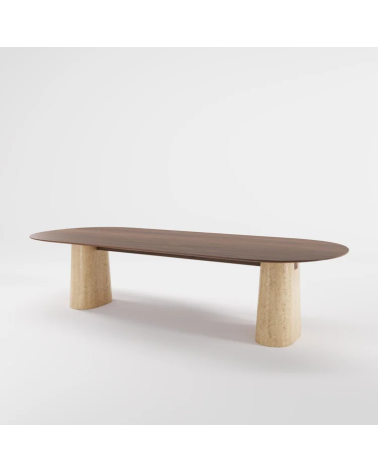 Tables Anchor en bois et pierre | WEWOOD