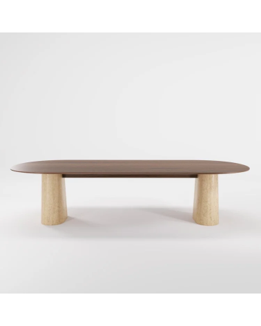 Tables Anchor en bois et pierre | WEWOOD