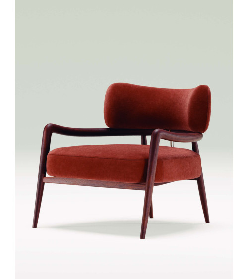 Sillón Botero de madera y piel | WEWOOD
