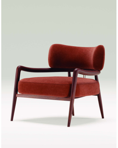 Botero Wood and Leather Lounge Chair | WEWOOD