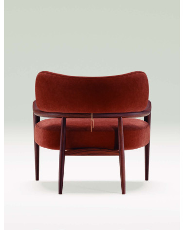 Botero Loungesessel aus Holz und Leder | WEWOOD