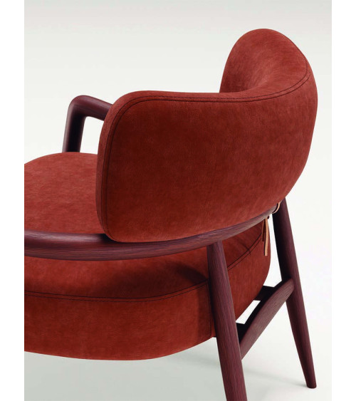 Botero Loungesessel aus Holz und Leder | WEWOOD