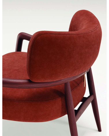 Botero Loungesessel aus Holz und Leder | WEWOOD