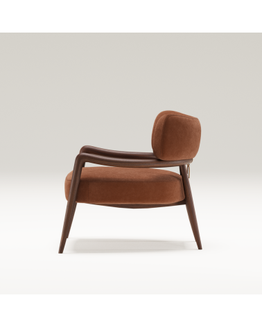 Botero Loungesessel aus Holz und Leder | WEWOOD