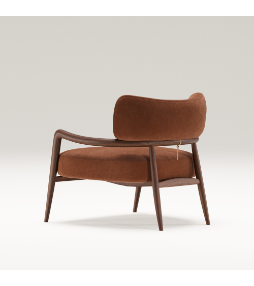 Botero Loungesessel aus Holz und Leder | WEWOOD