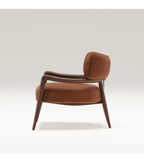 Botero Loungesessel aus Holz und Leder | WEWOOD