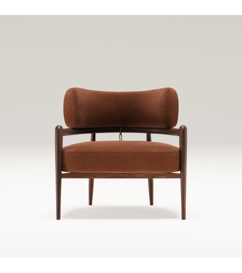 Sillón Botero de madera y piel | WEWOOD