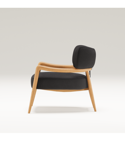 Botero Loungesessel aus Holz und Leder | WEWOOD