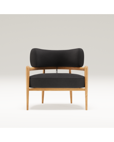 Botero Loungesessel aus Holz und Leder | WEWOOD