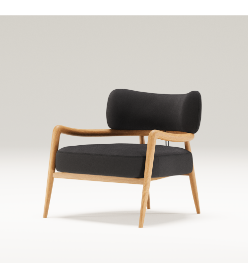 Sillón Botero de madera y piel | WEWOOD