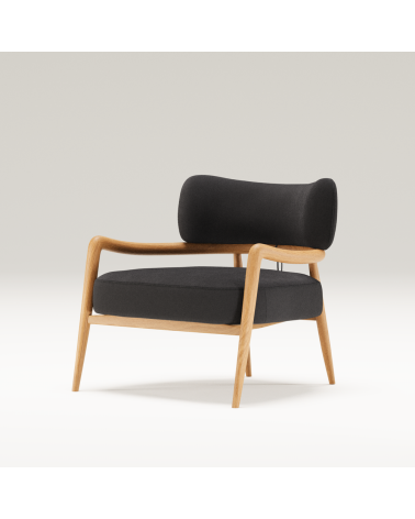 Botero Loungesessel aus Holz und Leder | WEWOOD