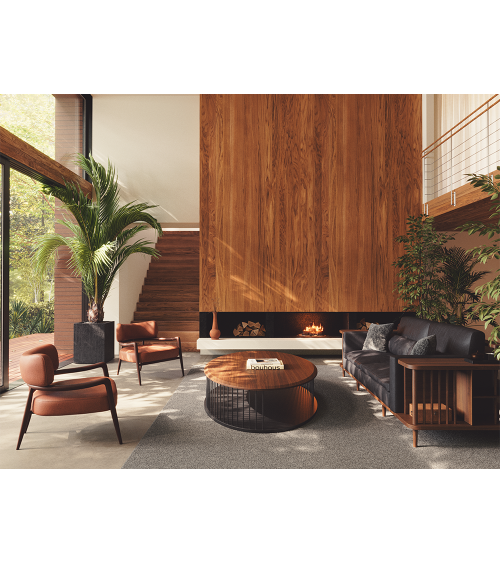 Botero Loungesessel aus Holz und Leder | WEWOOD