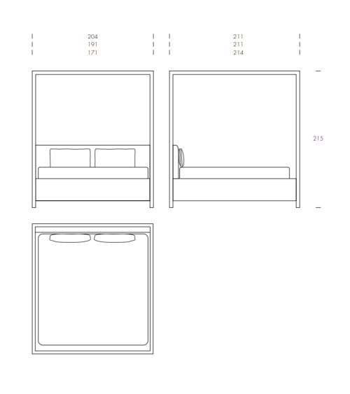 Havana Bett Tonin Casa | Bhome by Arredi Barbàra