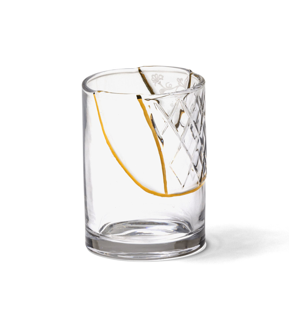 Verre"Kintsugi Bicchiere 02"en porcelaine –SELETTI | BHOME by Arredi Barbàra
