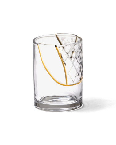 Verre"Kintsugi Bicchiere 02"en porcelaine –SELETTI | BHOME by Arredi Barbàra