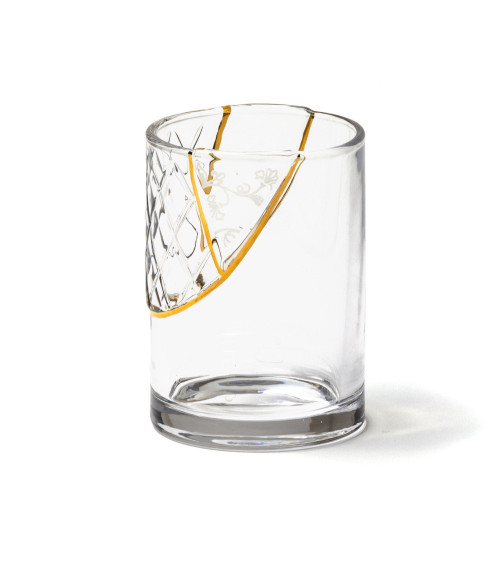 Verre"Kintsugi Bicchiere 02"en porcelaine –SELETTI | BHOME by Arredi Barbàra