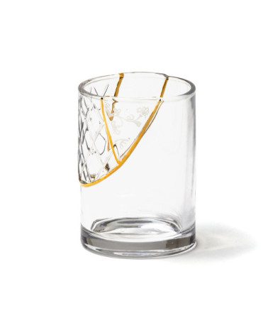 Verre"Kintsugi Bicchiere 02"en porcelaine –SELETTI | BHOME by Arredi Barbàra