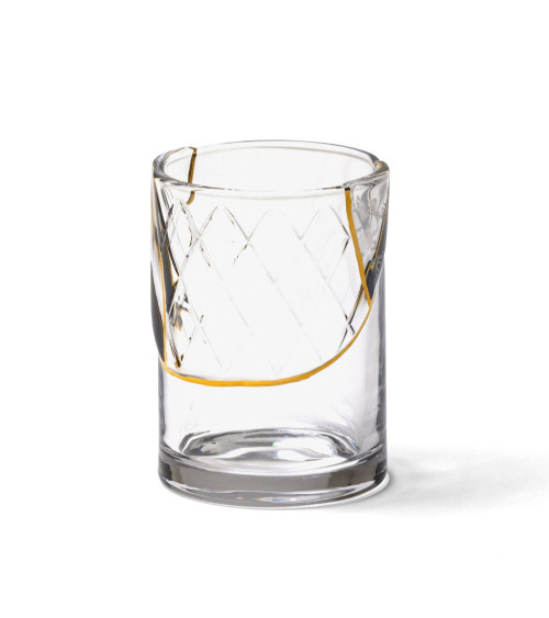 Verre"Kintsugi Bicchiere 02"en porcelaine –SELETTI | BHOME by Arredi Barbàra