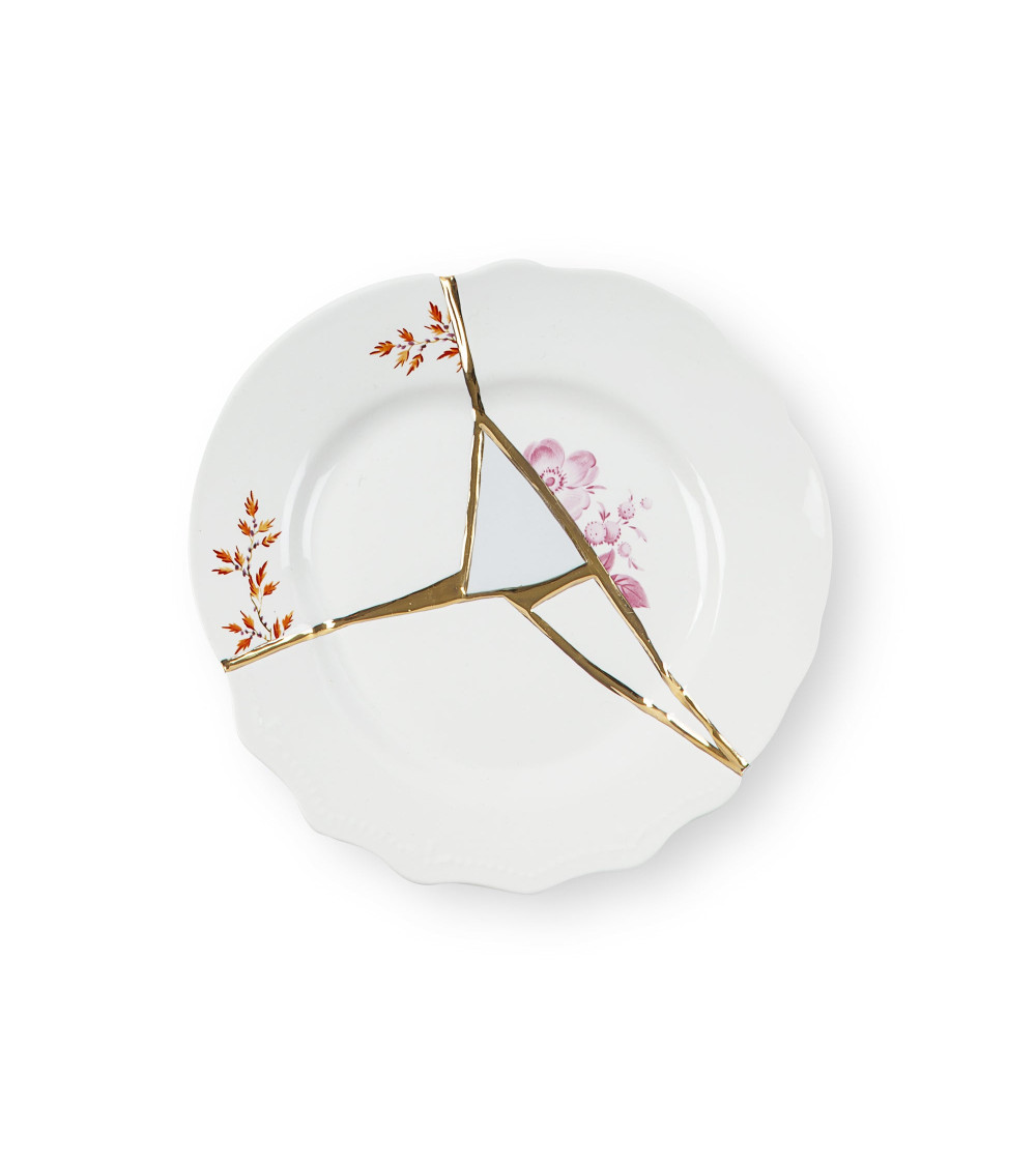Dessertschale"Kintsugi Piatto da dessert 02"Porzellan —SELETTI | BHOME by Arredi Barbàra