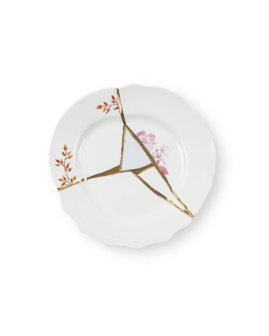 Dessertschale"Kintsugi Piatto da dessert 02"Porzellan —SELETTI | BHOME by Arredi Barbàra