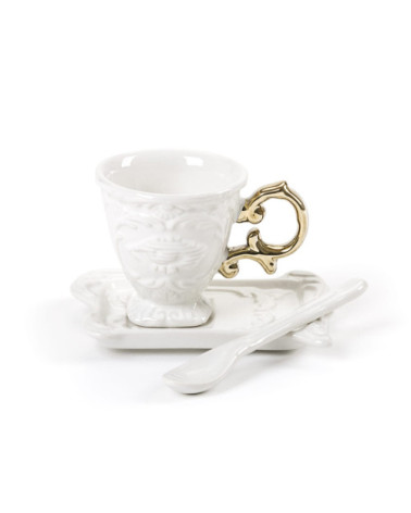 "I-Wares Gold I-Coffee"Porzellan —SELETTI | BHOME by Arredi Barbàra