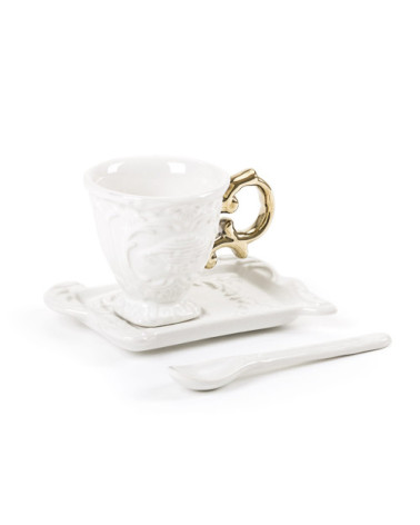 "I-Wares Gold I-Coffee"Porzellan —SELETTI | BHOME by Arredi Barbàra