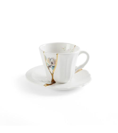 Tazza da caffè "Kintsugi Tazza da Caffè con Piattino 02" | BHOME by Arredi Barbàra