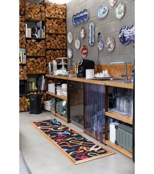 Teppich"Snakes"Recyclingkunststoff –SELETTI | BHOME by Arredi Barbàra