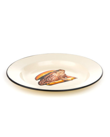 Platte"Enamel Toad"in emailliertem Metall –SELETTI | BHOME by Arredi Barbàra