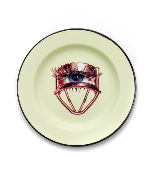 Platte"Enamel Eye"in emailliertem Metall –SELETTI | BHOME by Arredi Barbàra