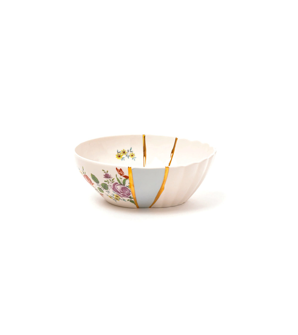Bol"Kintsugi Zuppiera 03"en porcelaine –SELETTI | BHOME by Arredi Barbàra