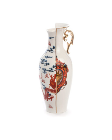 Vase"Hybrid Adelma"in Porzellan Knochenporzellan –SELETTI | BHOME by Arredi Barbàra