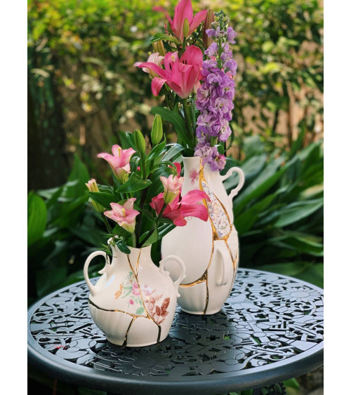 Vase"Hybrid Adelma"in Porzellan Knochenporzellan –SELETTI | BHOME by Arredi Barbàra