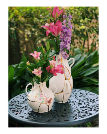 Vase"Hybrid Adelma"in Porzellan Knochenporzellan –SELETTI | BHOME by Arredi Barbàra