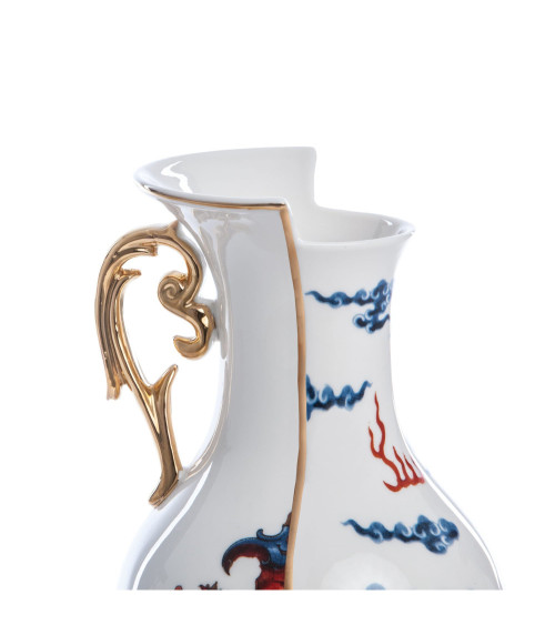 Vase"Hybrid Adelma"in Porzellan Knochenporzellan –SELETTI | BHOME by Arredi Barbàra