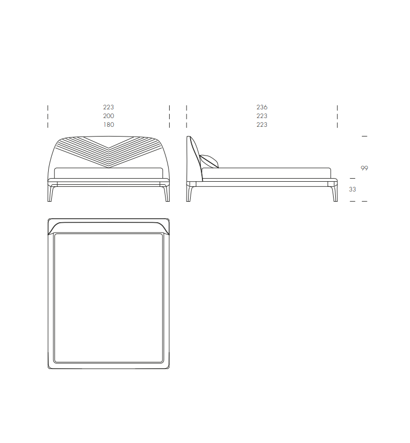 Michelangelo Bed Tonin Casa | Bhome by Arredi Barbàra