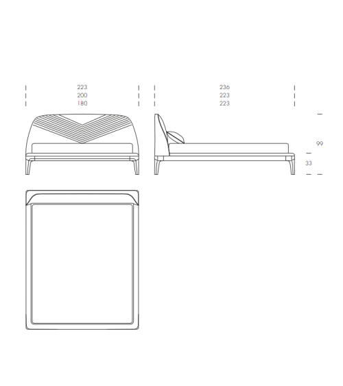 Michelangelo Bed Tonin Casa | Bhome by Arredi Barbàra