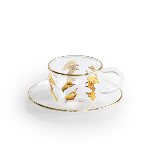 "Lipsticks" TAZZA: cm.6,5x8,8h.5 –SELETTI | BHOME by Arredi Barbàra