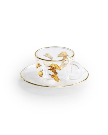 "Lipsticks" TAZZA: cm.6,5x8,8h.5 –SELETTI | BHOME by Arredi Barbàra