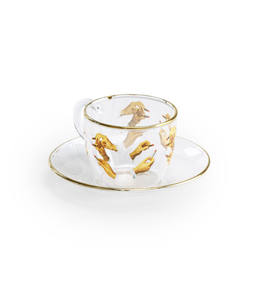 "Lipsticks" TAZZA: cm.6,5x8,8h.5 –SELETTI | BHOME by Arredi Barbàra