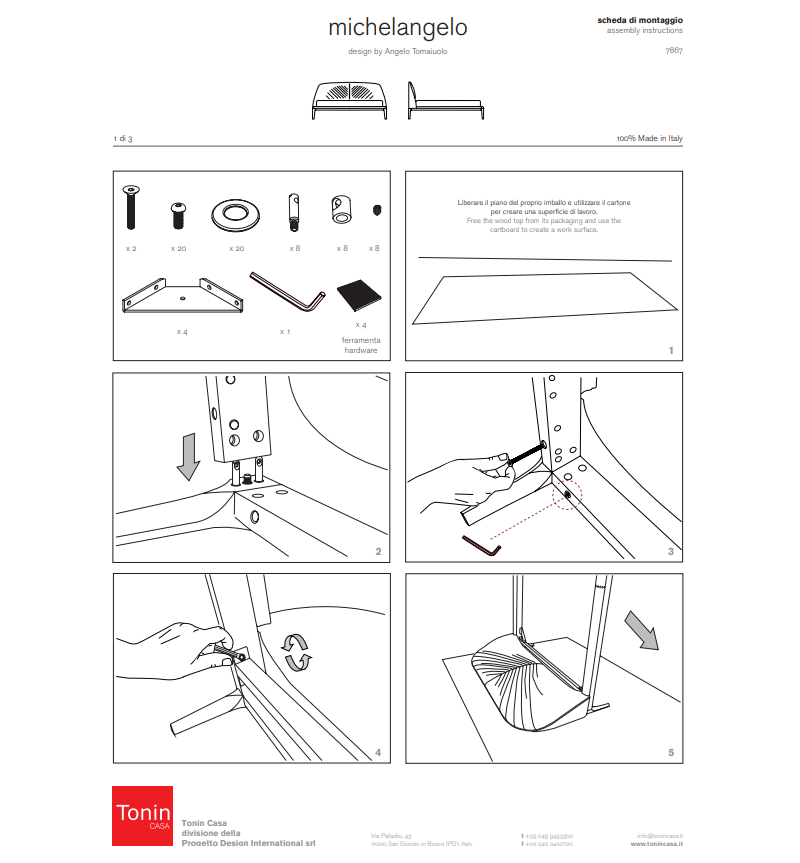 Michelangelo Bed Tonin Casa | Bhome by Arredi Barbàra