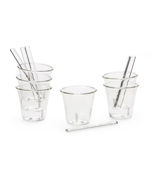 Kaffeetasse"Estetico Quotidiano Coffee set da 6 Tazze"in Borosilikatglas –SELETTI | BHOME by Arredi Barbàra