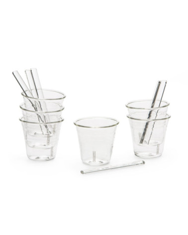 Kaffeetasse"Estetico Quotidiano Coffee set da 6 Tazze"in Borosilikatglas –SELETTI | BHOME by Arredi Barbàra